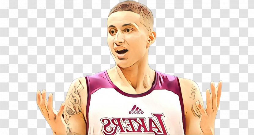 Pink Basketball Player Forehead Athlete Joint - Cartoon - Gesture Sportswear Transparent PNG