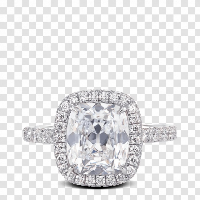 Engagement Ring Gemstone Jewellery Diamond Cut - Gold - Halo Circle Transparent PNG