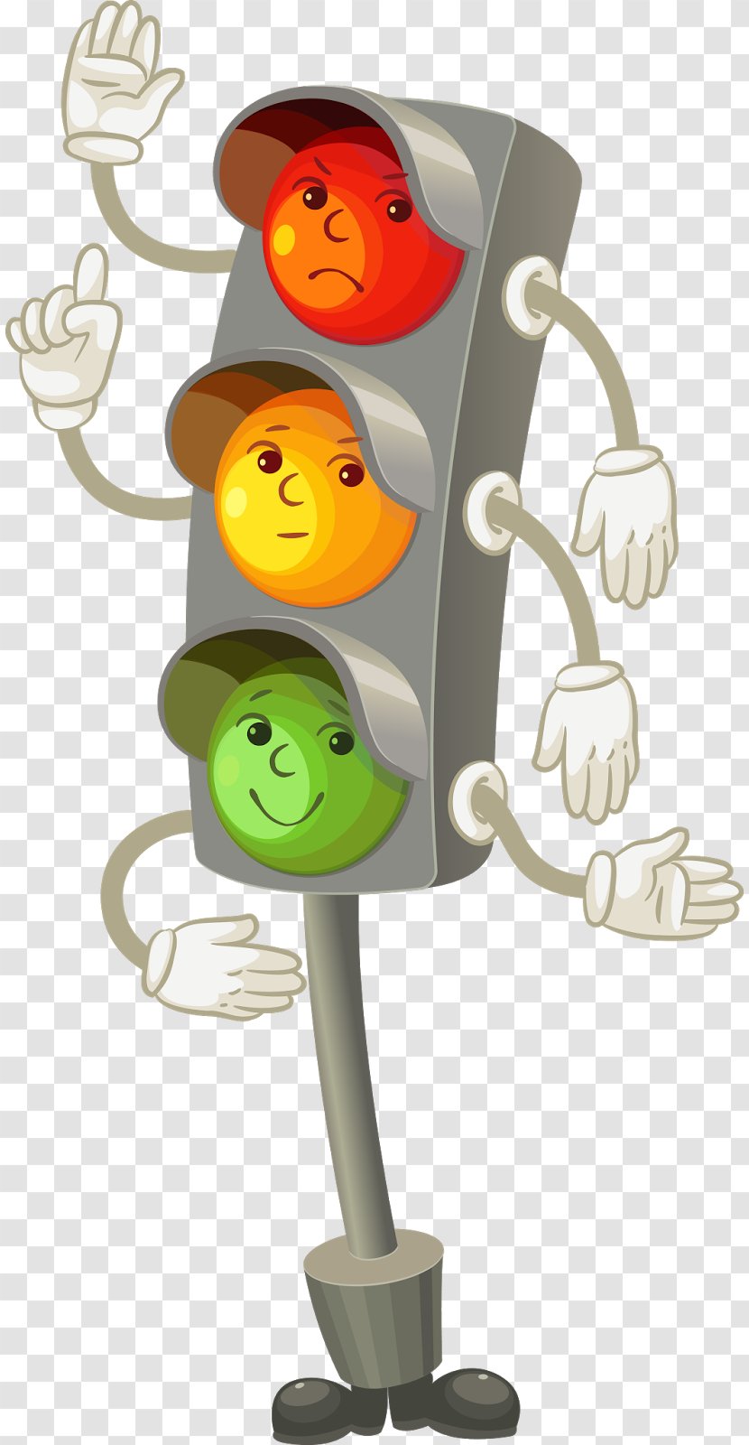 Traffic Light Cartoon Clip Art - Sign Transparent PNG