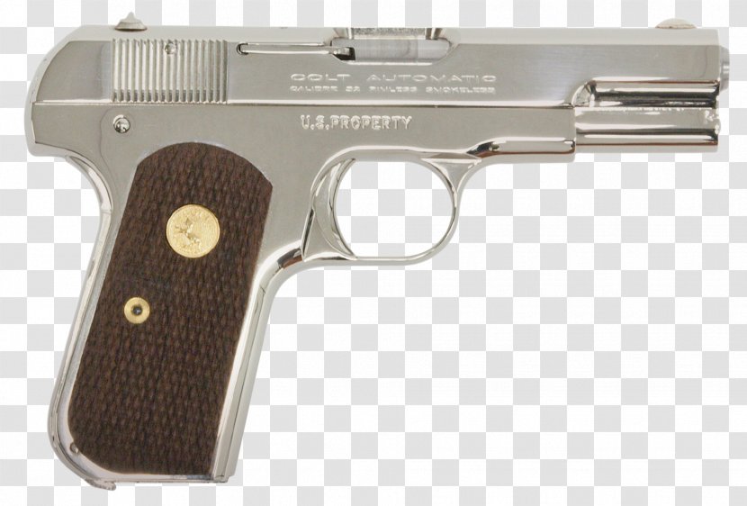 Trigger Firearm Colt Model 1903 Pocket Hammerless Automatic Pistol .32 ACP - 32 Acp Transparent PNG