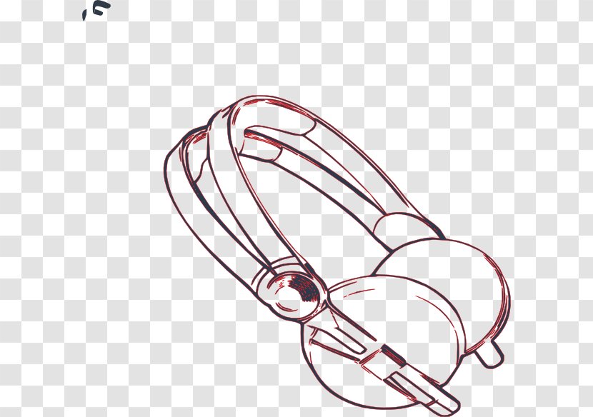Clip Art Headphones Image - Watercolor Transparent PNG