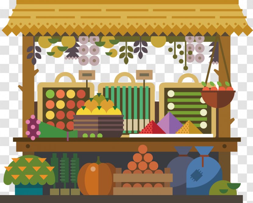Fruit Marketplace Royalty-free Illustration - Travel Icon Creative Design Transparent PNG