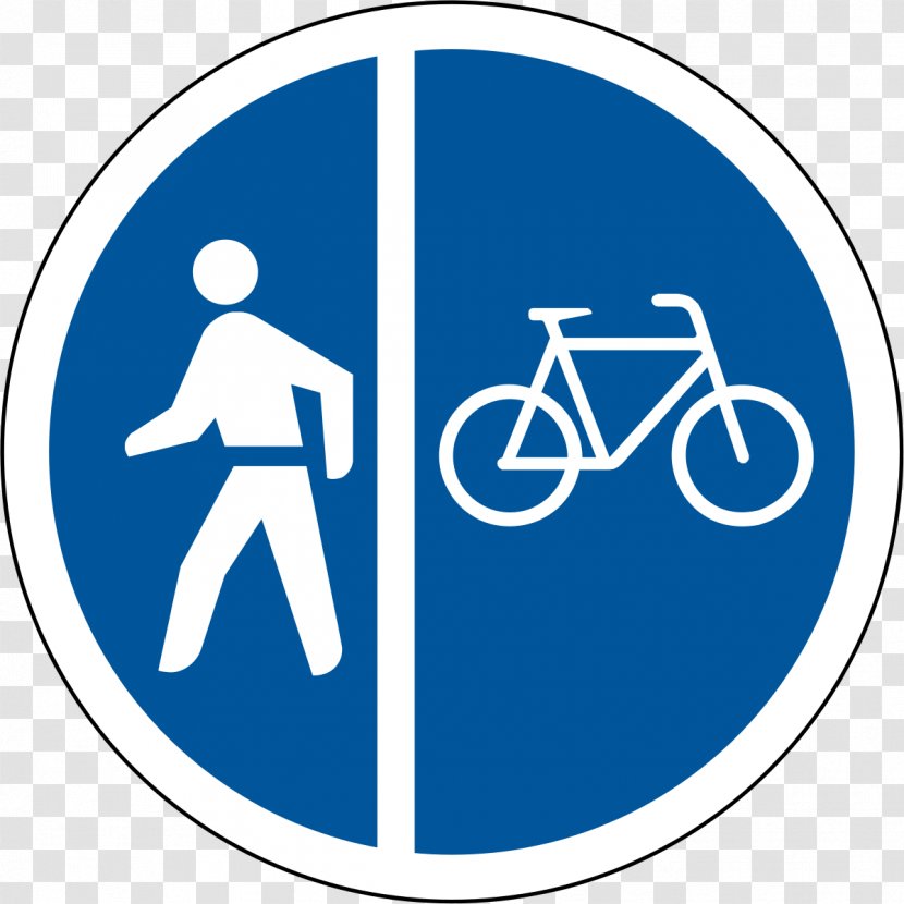 South Africa Traffic Sign Southern African Development Community Mandatory - Bicycle - Pedestrian Transparent PNG