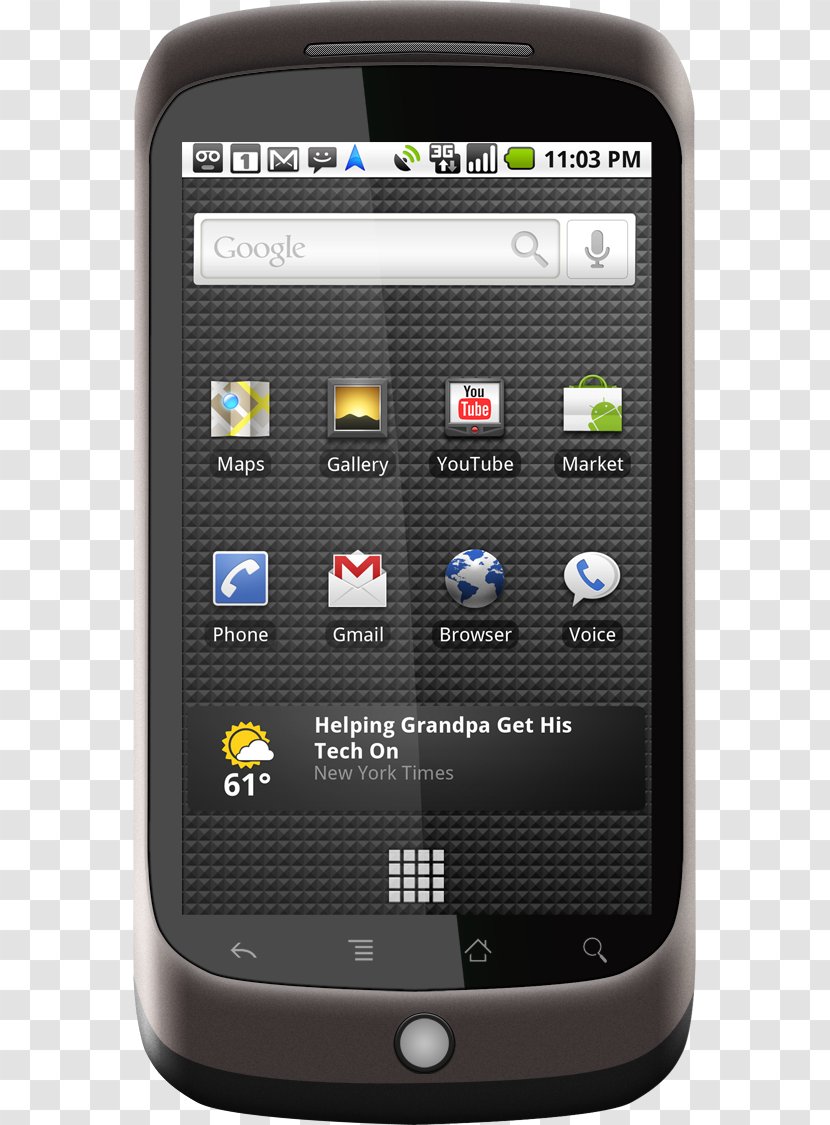 Nexus One S Android GSM Smartphone - Electronic Device - Google New Phone Transparent PNG