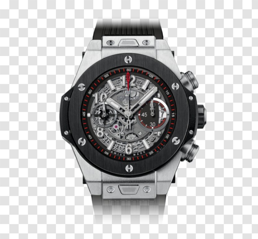 Hublot Automatic Watch Flyback Chronograph - Free Buckle Material Transparent PNG