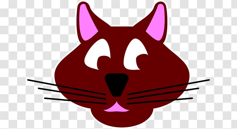 Clip Art Vector Graphics Openclipart Image Cat - Red Transparent PNG