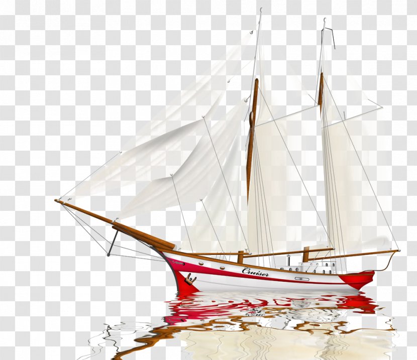 Sailing Ship - Vehicle - White Sailboat Transparent PNG