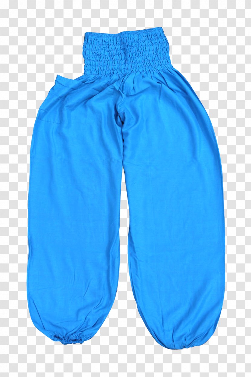 Harem Pants Blue Yoga Shorts - Aqua - Mandala Transparent PNG