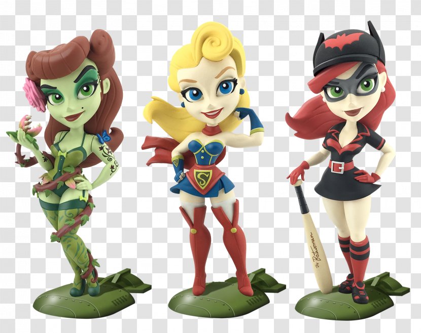 Batwoman Batgirl Harley Quinn Poison Ivy DC Comics Bombshells - Watercolor - Dc Transparent PNG