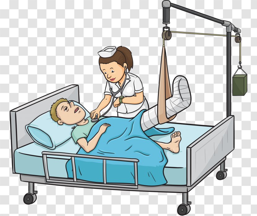 Hospital Patient Nursing Health Care Traction - Bed Transparent PNG