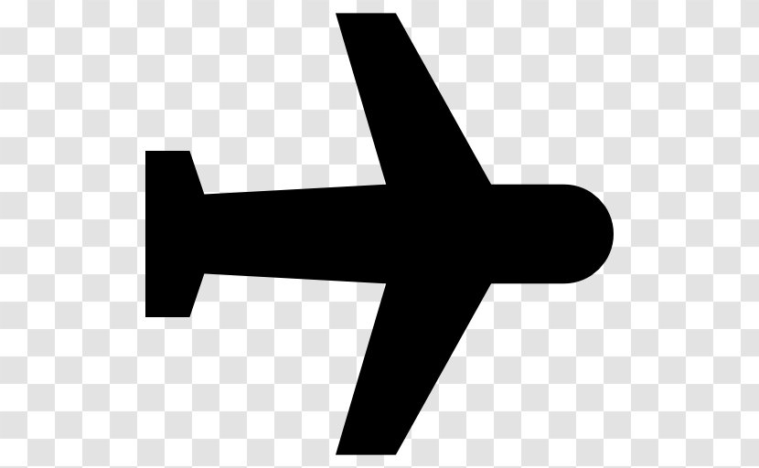 Airplane Black And White Clip Art - Silhouette Transparent PNG