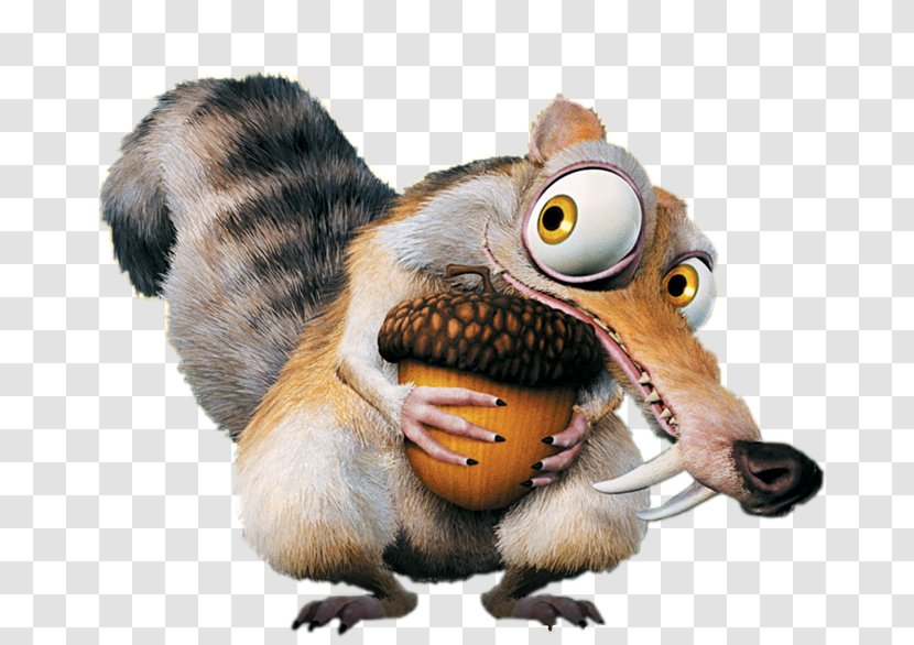 Scrat Sid Ice Age Acorn - Blue Sky Studios Transparent PNG