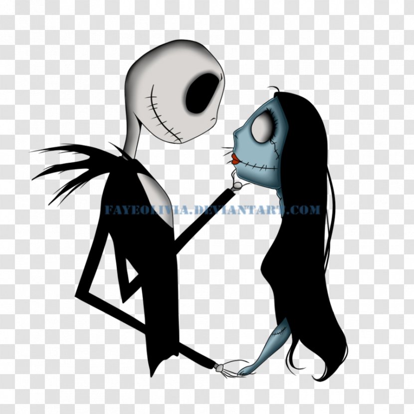 Jack Skellington Romance YouTube Love - Greeting Note Cards - And Sally Transparent PNG