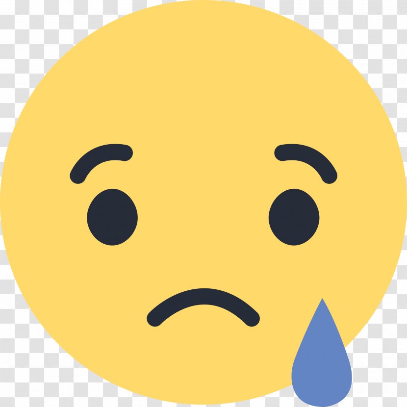 Emoticon Facebook Social Media Like Button Sadness - Emoji Transparent PNG