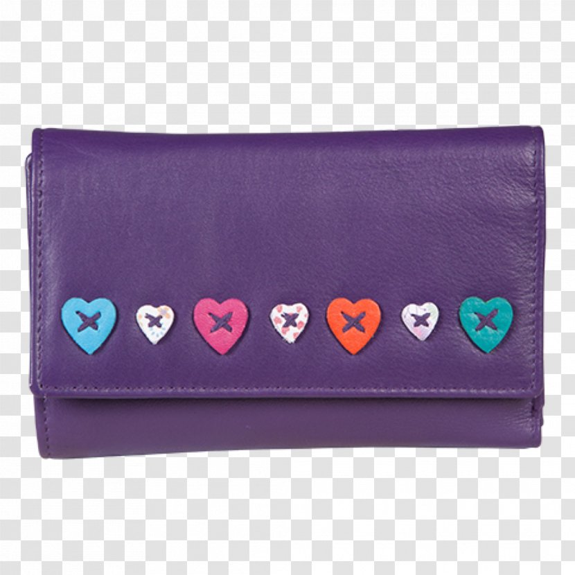 Wallet Coin Purse Leather Violet Pocket - Handbag - Trifold Transparent PNG