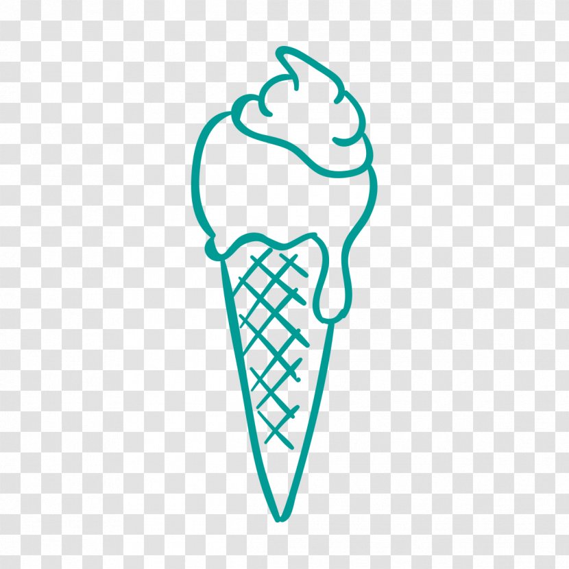 Ice Cream Cone Dessert - Joint - Hand Painted Transparent PNG
