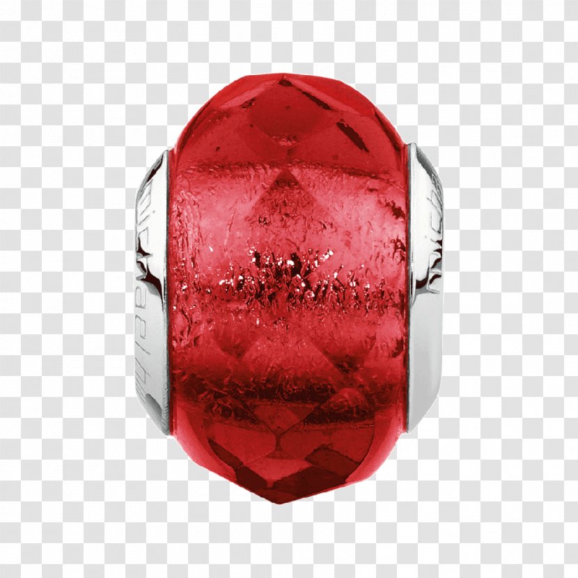 Ruby Bead - Silver Transparent PNG