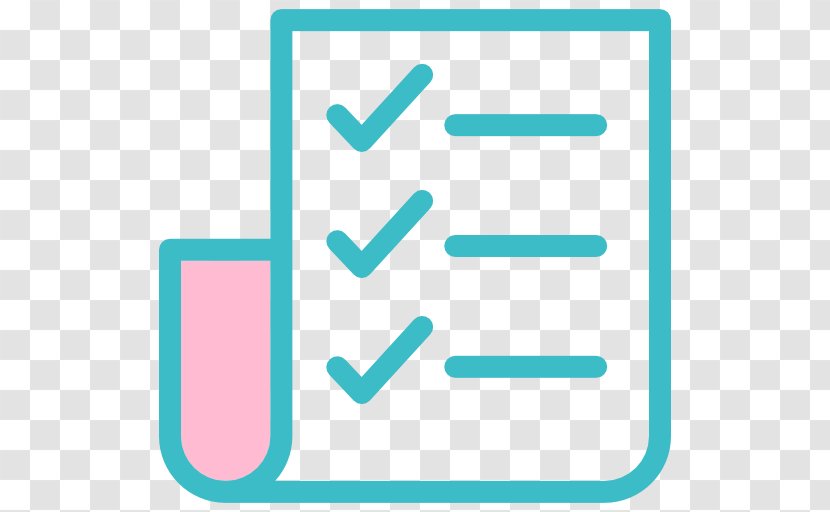 Euclidean Vector Checklist Icon - Aqua - Notebook Transparent PNG