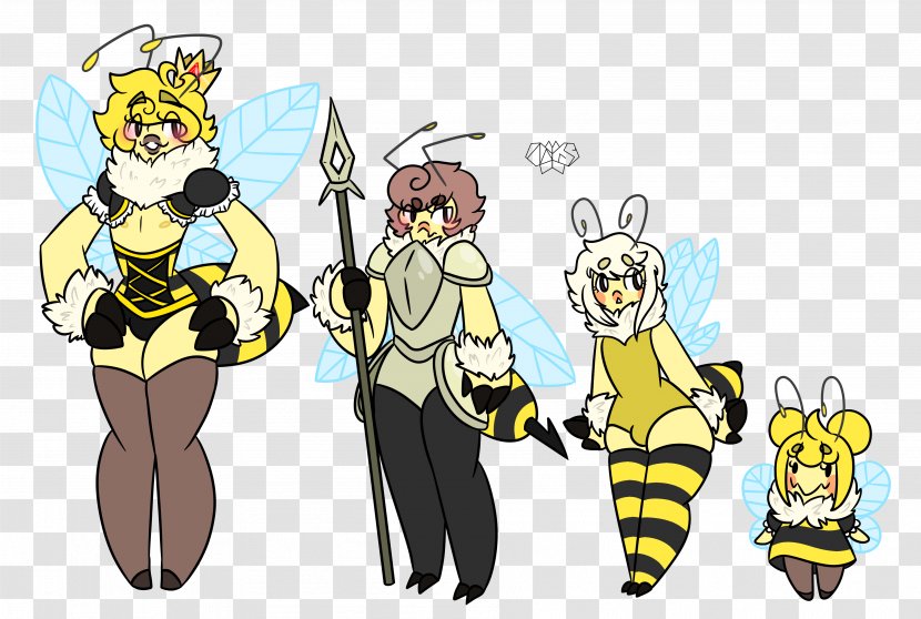 Queen Bee Bumblebee Insect Honey - Cartoon Transparent PNG