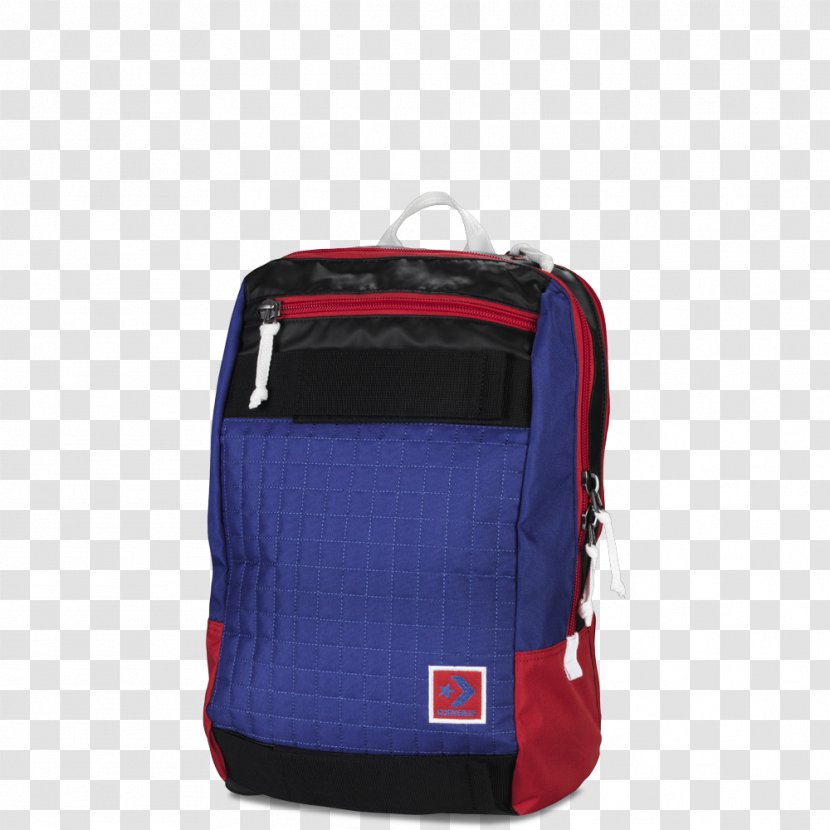 Baggage Backpack Hand Luggage Cobalt Blue - Red - Quilted Transparent PNG