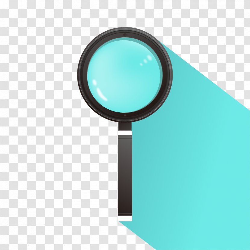 Magnifying Glass Euclidean Vector - Exquisite Black Material Transparent PNG