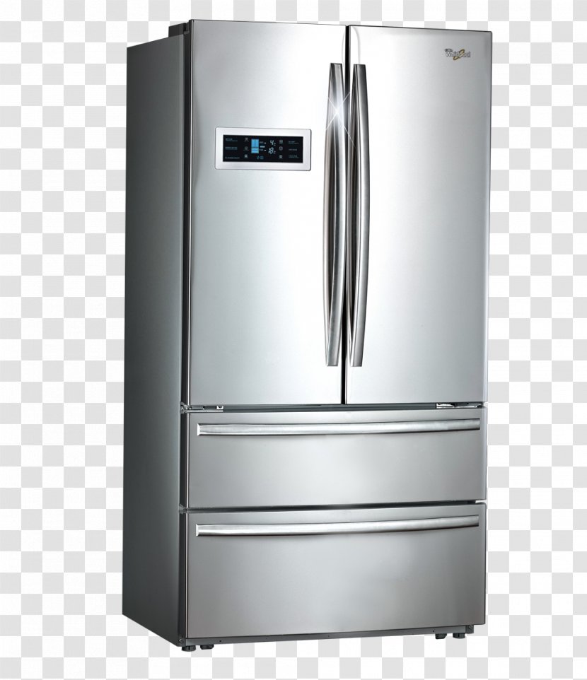 Refrigerator Whirlpool Corporation Auto-defrost Home Appliance Inverter Compressor - Fridge Transparent PNG