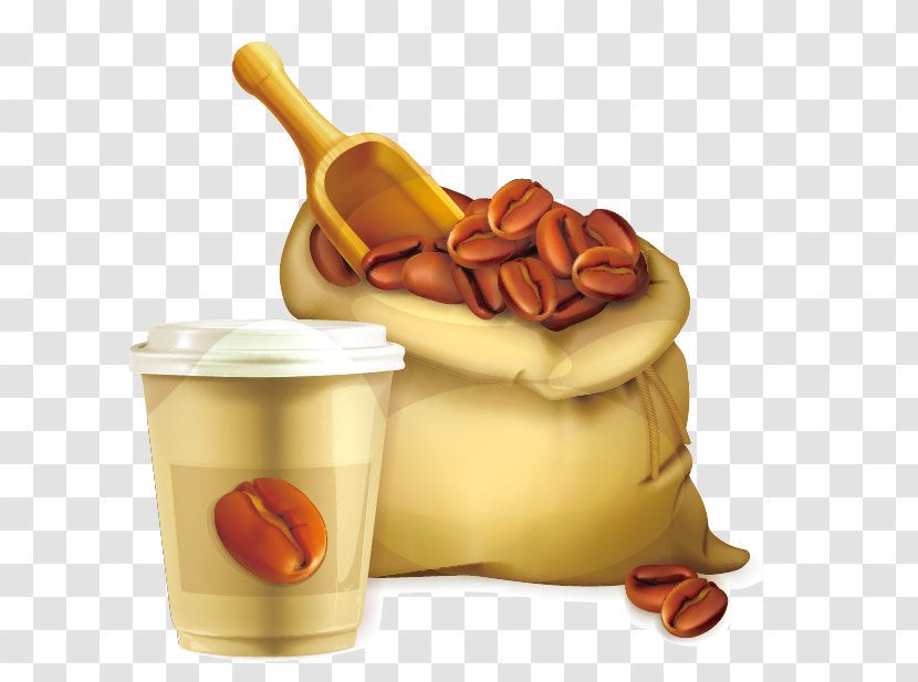 Coffee Bean Royalty-free Illustration - Junk Food - Icon Vector Material Transparent PNG
