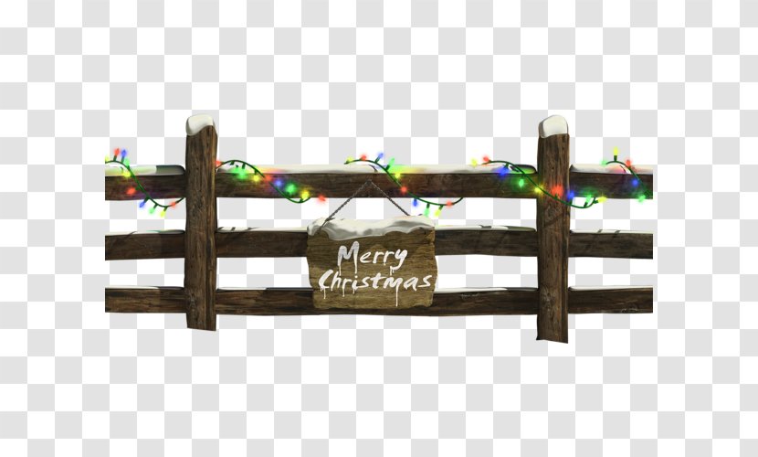 Christmas Lights Fence Clip Art - Material Transparent PNG