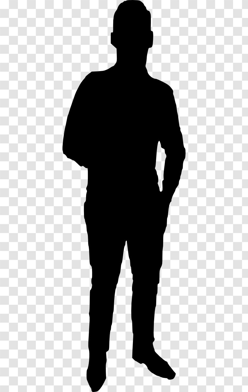 Clip Art Silhouette Image Person - Male - Sclance Transparent PNG