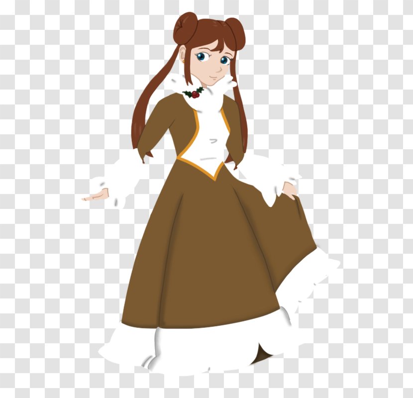 Shoulder Dress Character Clip Art - Cartoon Transparent PNG