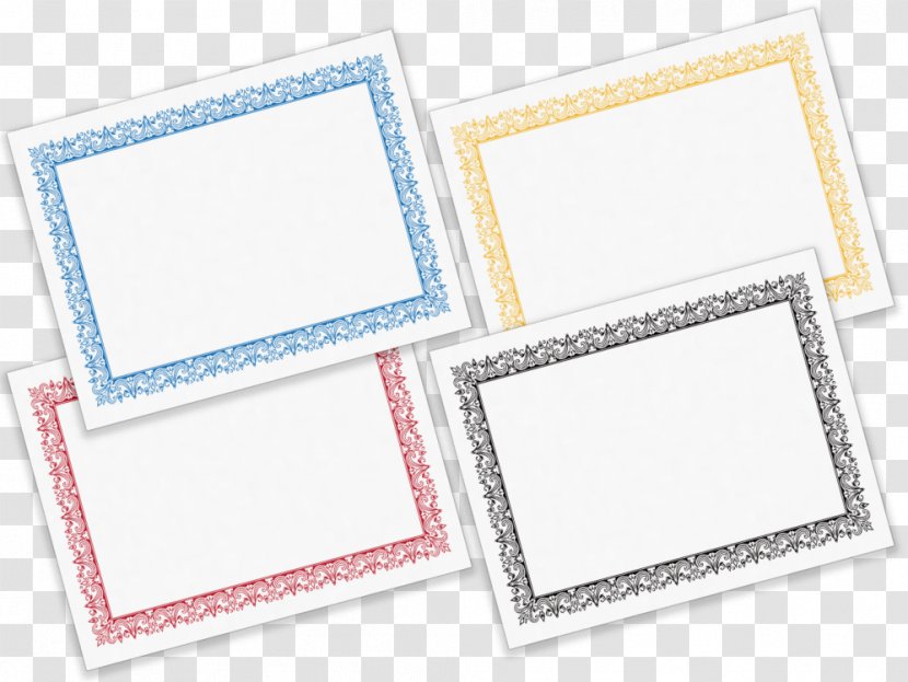 Paper Red White Printing Yellow - Texture Border Transparent PNG