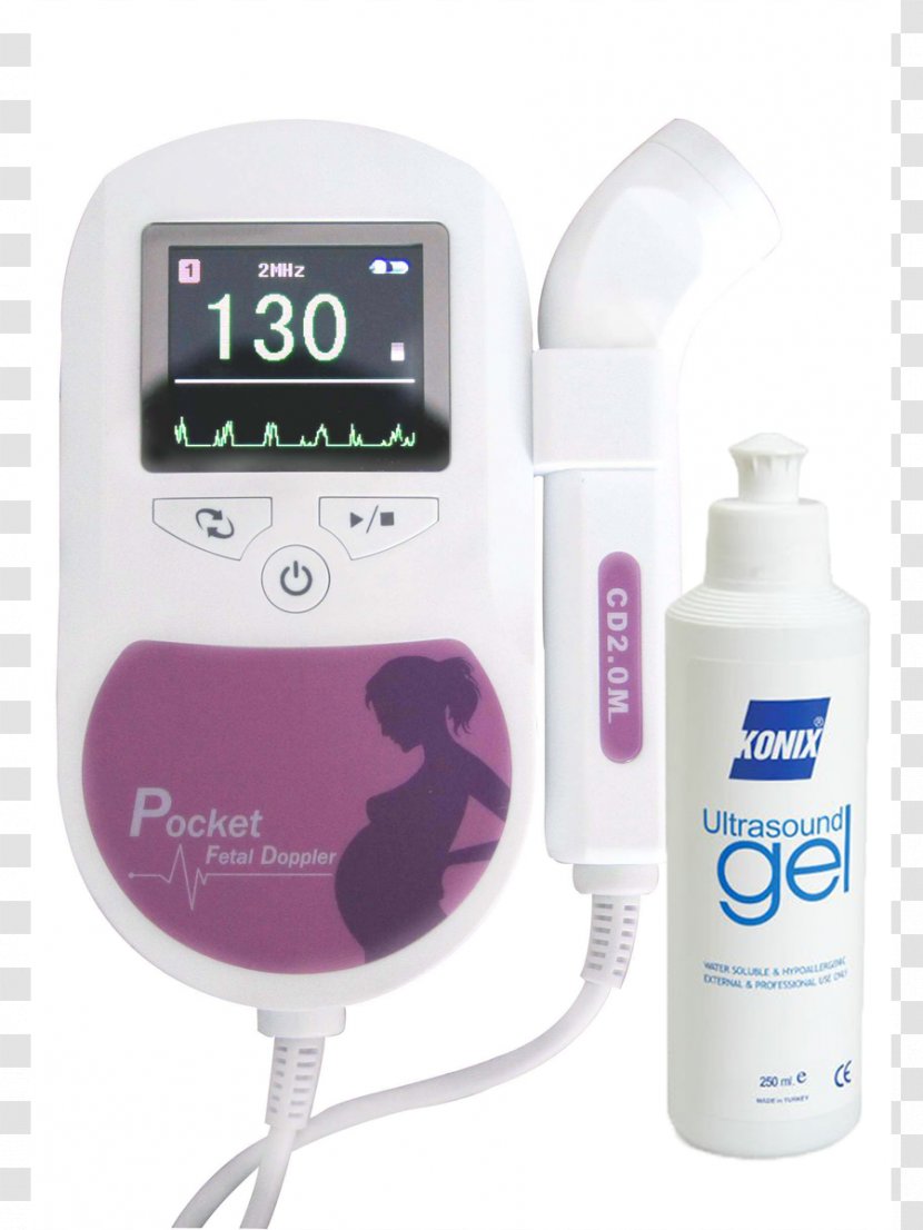 Doppler Fetal Monitor Infant Fetus Ultrasonography Pregnancy - Purple Transparent PNG