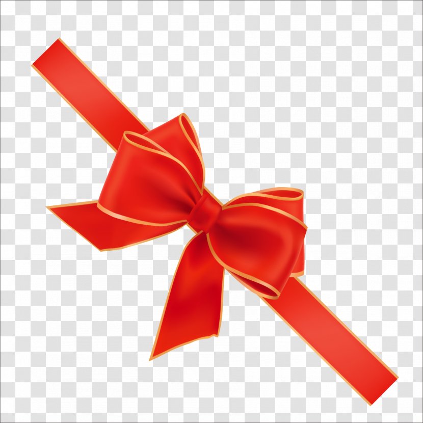 Red Ribbon Sticker Transparent PNG