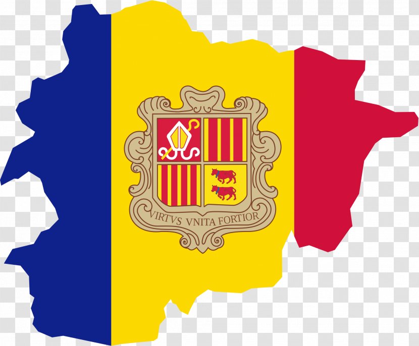 Flag Of Andorra Parishes Map National - Reliefkarte Transparent PNG