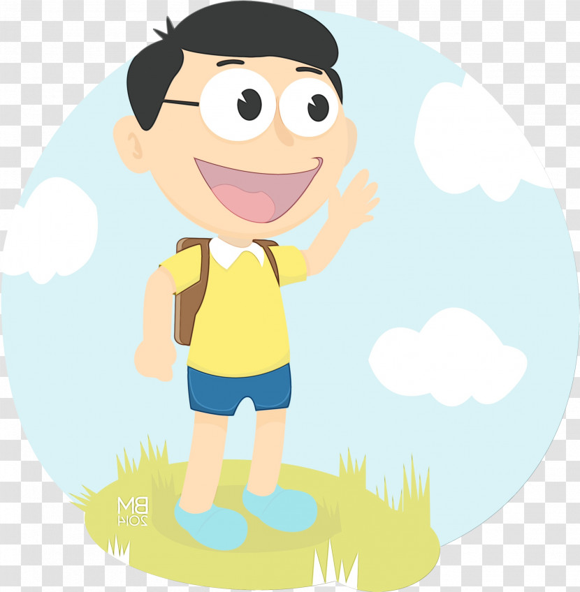 Character Yellow Happiness Human Behavior Transparent PNG