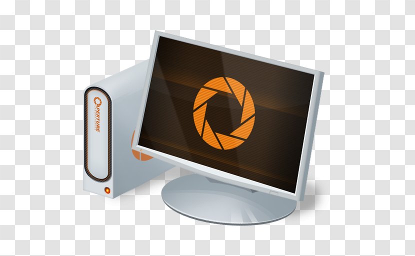 Display Device Product Design Multimedia Brand - Electronic - Portal 2 Logo Transparent PNG