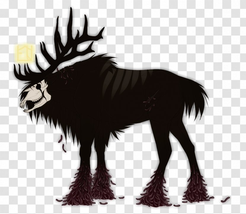 Art Maggot Deer - Painting - Black And White Transparent PNG