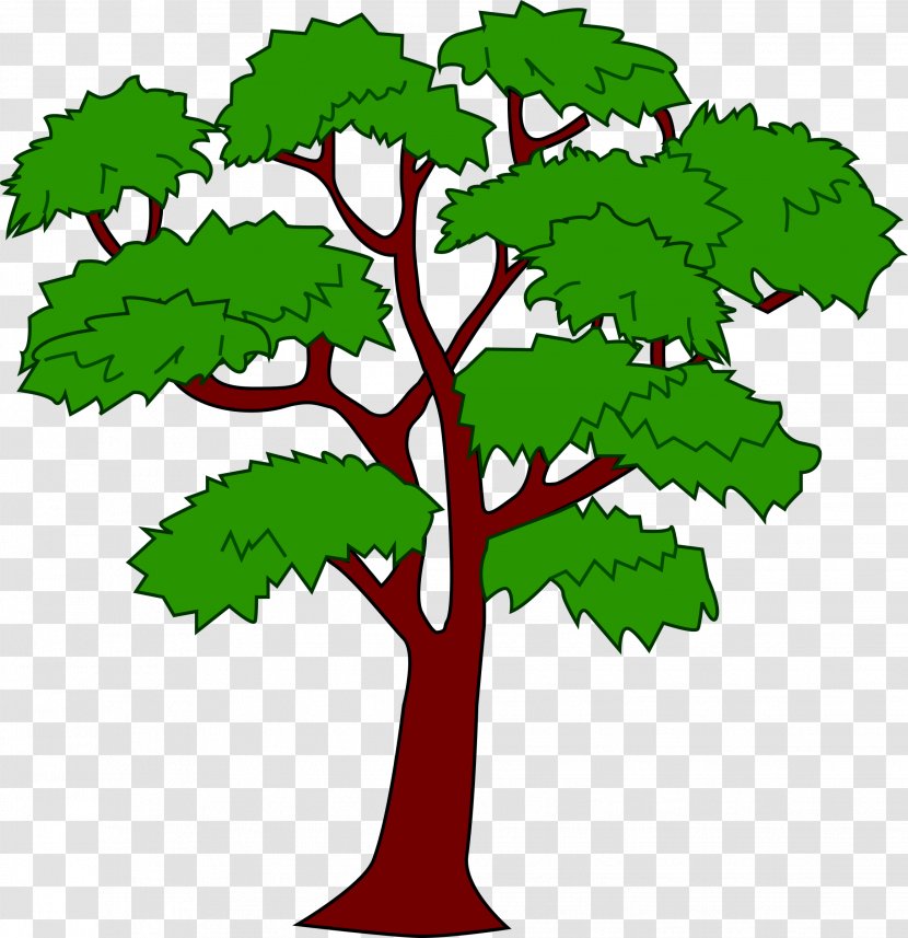 Belize Mahogany Clip Art - Leaf - Cartoon Tree Transparent PNG