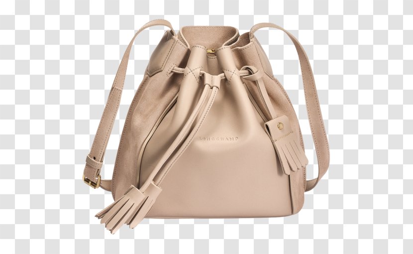 Handbag Leather Longchamp Sac Seau - Beige - Bag Transparent PNG