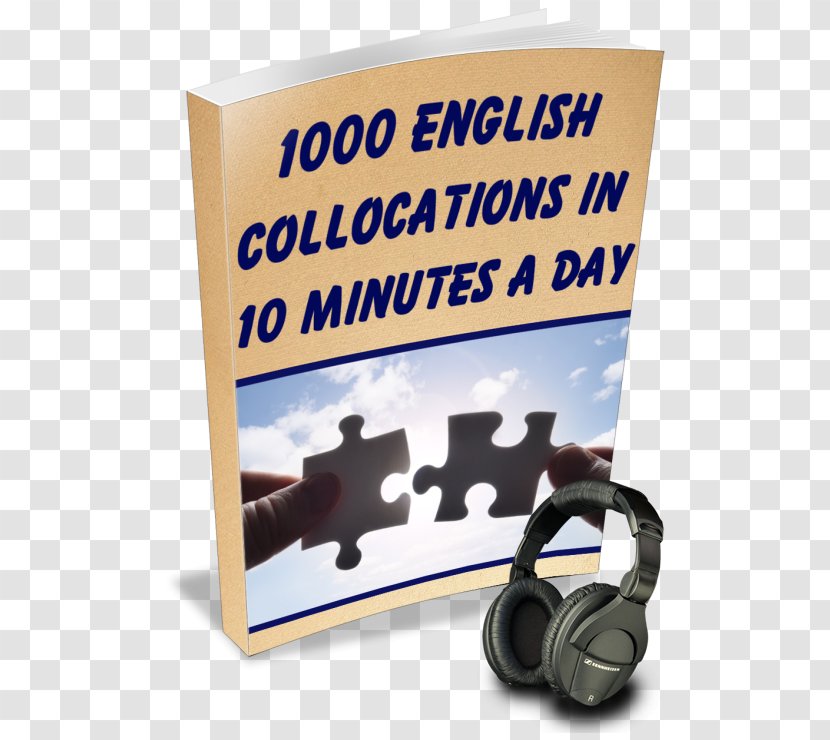 English Collocations Learning Language - Sign - Audio Book Transparent PNG
