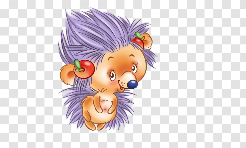 Baby Hedgehogs Animation Clip Art - Nose - Purple Hedgehog Transparent PNG