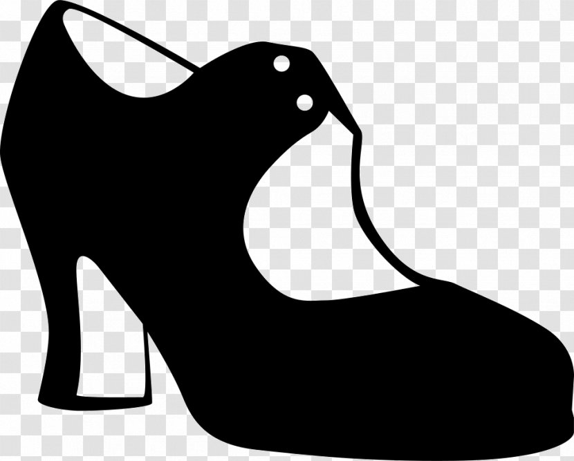 Flamenco Shoe Dance Vector Graphics - Black - Church Lady Shoes Transparent PNG