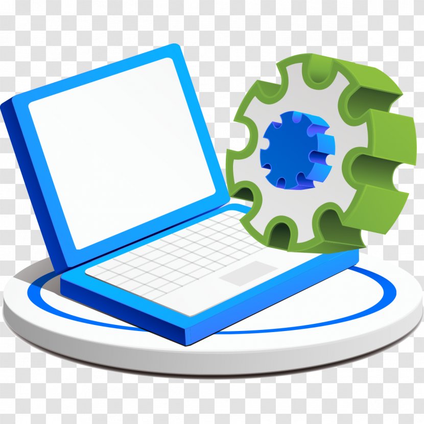 Laptop Computer Network Clip Art - And Gear Transparent PNG