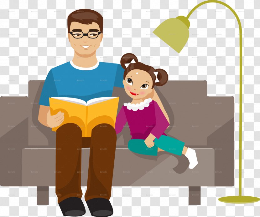 Father Daughter Clip Art - Male - Fathers Day Transparent PNG