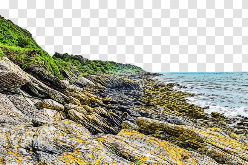 Outcrop Geology Sea Promontory Headland Transparent PNG
