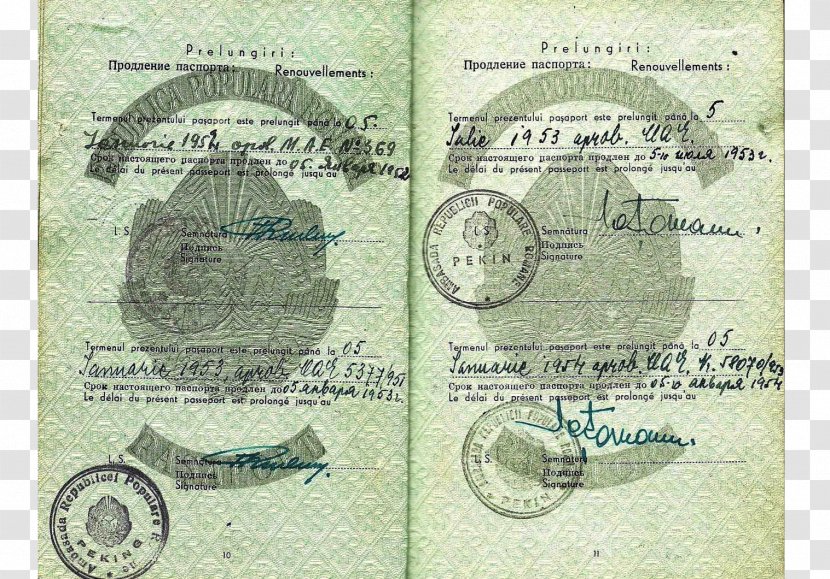 Passport Military Occupation Cold War Poland Soviet Union - Currency - Diplomatic Transparent PNG