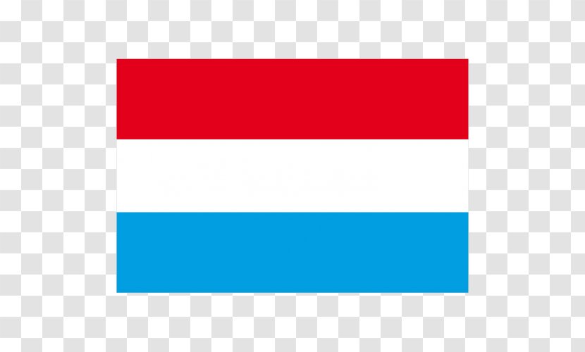 Flag Of Luxembourg Aqua Rectangle - Teal - Kate Mara Transparent PNG