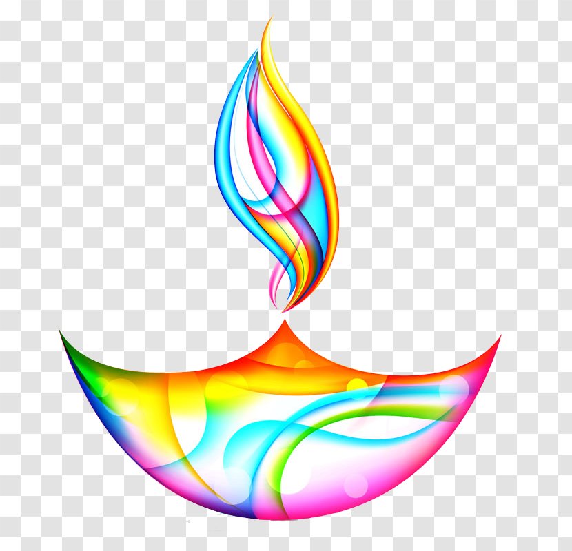 Diwali Diya Festival Illustration - Colorful Pattern Lamp Transparent PNG