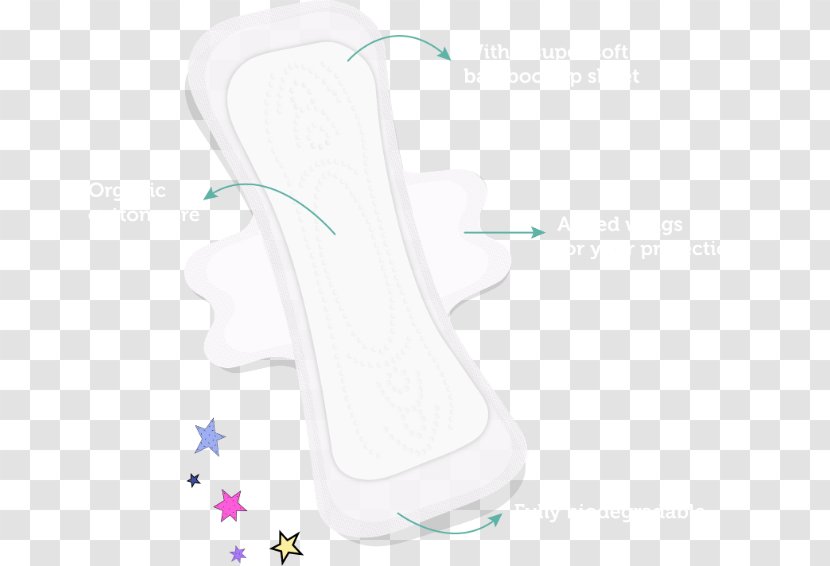 Neck Shoe - White - Sanitary Pad Transparent PNG
