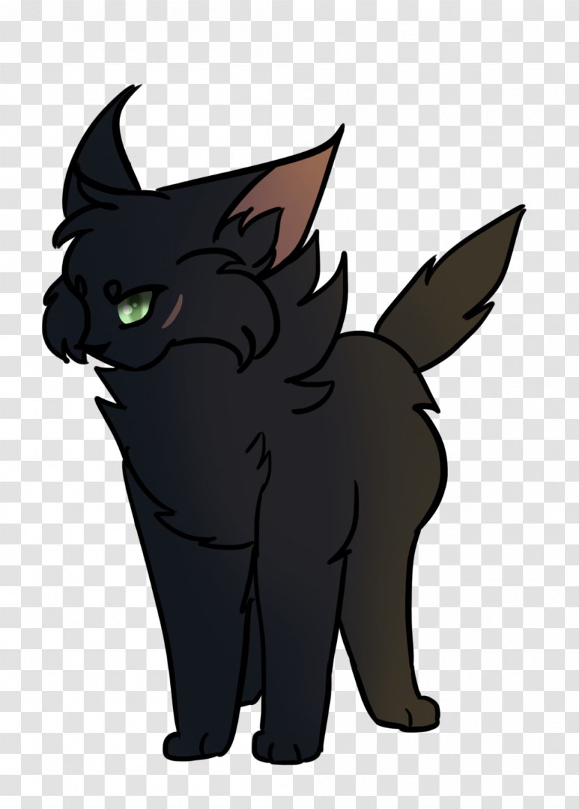 Black Cat Kitten Whiskers Dog - Vertebrate Transparent PNG
